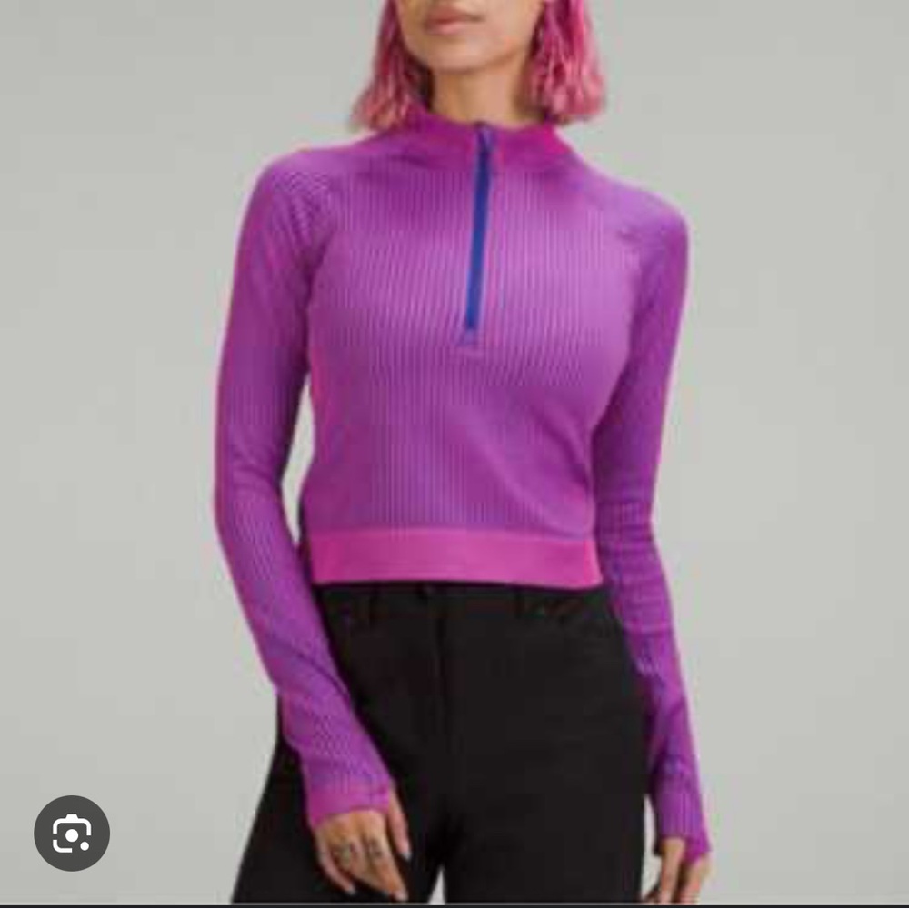 SOLD Lululemon Rest Less Cropped Half Zip